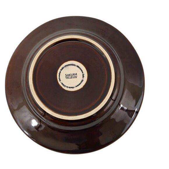 Sakura Port of Call Pinwheel 8” Stoneware Salad Luncheon Plates – Set of 4 - Picture 10 of 14